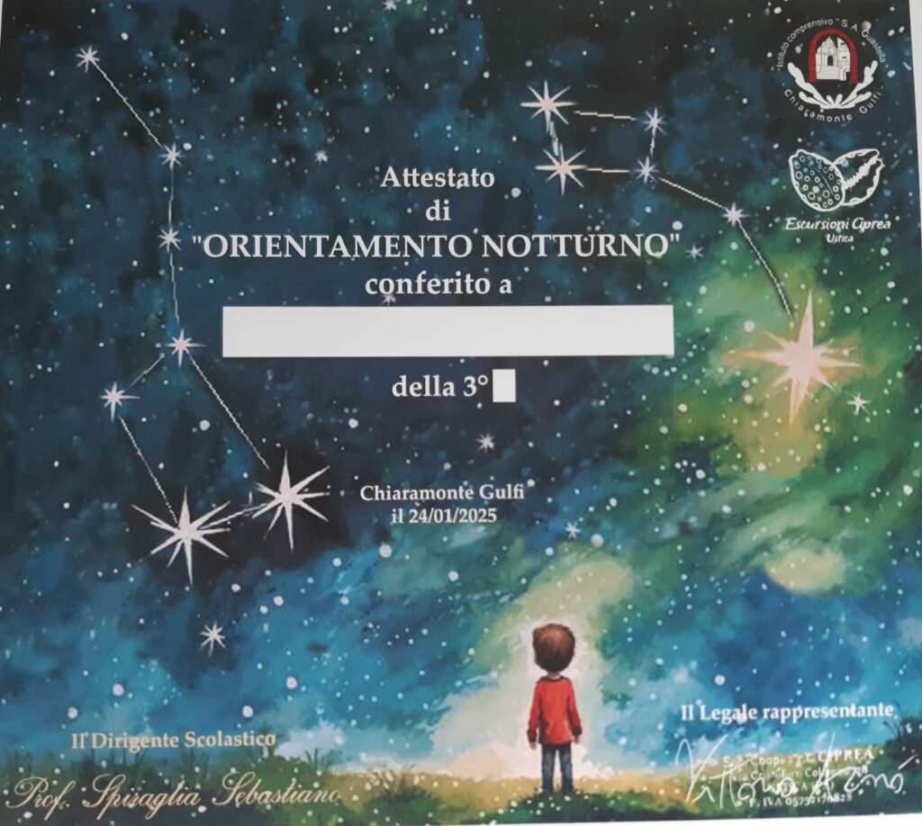 Orientamento Notturno [Primaria S. Giuseppe 3A-3B]